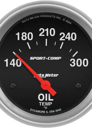 AUTO METER 3543 Sport-Comp Electric Oil Temperature Gauge