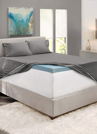 Hearth & Harbor Extra Deep Pocket King Size Sets - Fits Mattress 18-24 Inches Deep - Extra Deep Pocket Sheets - 6 Piece King Size - Grey