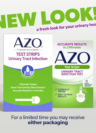 AZO Urinary Tract Infection (UTI) Test Strips, Results in 2 Mins, 3 Count | From the #1 Urinary Health Brand± Clinically Tested At Home UTI Test Strips For Women, Convenient, Fast Easy to Read Results