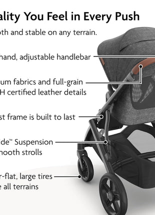UPPAbaby Vista V3 Convertible Single-to-Double Stroller - Greyson