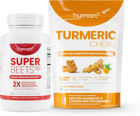 Humann SuperBeets Heart Tablets & Turmeric Chews