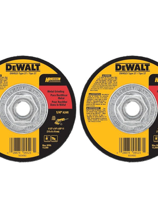 DEWALT Grinding Wheel, General Purpose for Metal, 4-1/2-Inch x 1/4-Inch x 5/8-Inch (DW4523)