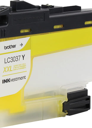 Brother Genuine LC3037Y, Single Pack Super High-Yield Yellow INKvestment Tank Ink Cartridge, Page Yield Up to 1,500 Pages, LC3037