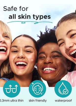 TKTK Pimple Patch for Face, Hydrocolloid Acne Absorbing Dots, 4 Sizes 140CT
