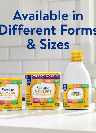 Similac NeoSure Premature Post-Discharge Baby Formula Powder | Infant formula for preemies designed to support development & excellent growth, in 22.8 oz value-size can, 4 pack