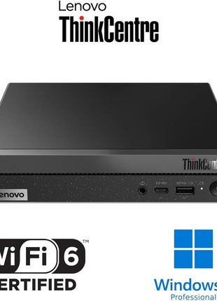 Lenovo ThinkCentre neo 50q Gen 5 Mini Desktop PC, Intel Core i5-13420H 8-Core, 8GB DDR5 RAM, 512GB SSD, WiFi 6E, Bluetooth 5.3, Dual Display, USB-C, Windows 11 Pro - Business Office Remote Work