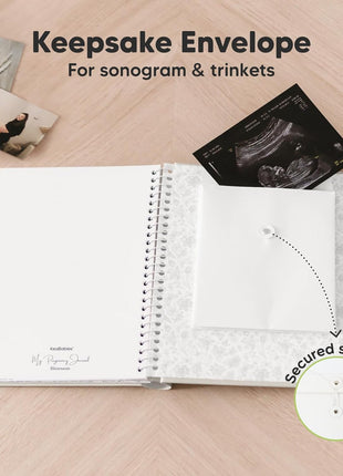 Pregnancy Journal, Pregnancy Announcements, 80 Pages Hard Cover Book (Clay) | Baby Books For Mom To Be Gift, Baby Memory Book Keepsake, Gender Reveal Gifts For New Moms, Shower & Registry