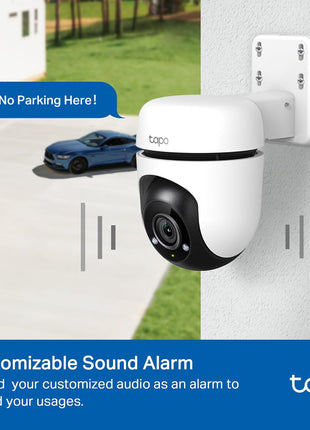 TP-Link Tapo 1080P Outdoor Wired Pan/Tilt Security Wi-Fi Camera, 360? View, Motion Tracking, Works with Alexa & Google Home, Night Vision, Free AI Detection, Cloud & SD Card Storage, Tapo C500