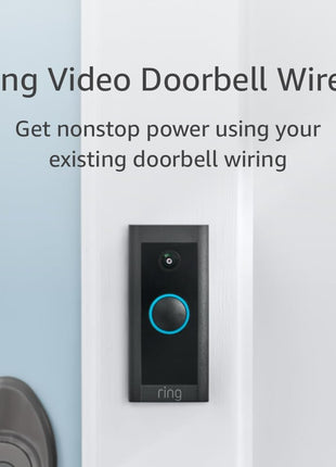Ring Video Doorbell Wired, Home or business security, Two-Way Talk, advanced motion detection, HD camera and real-time alerts to monitor your front door (wiring required)