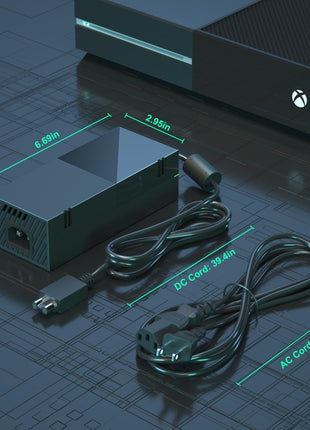 Ponkor Power Supply for Xbox One, AC Cord Replacement Power Brick Adapter 100-240V Compatible with Xbox One 360