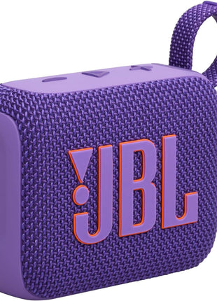 JBL Go 4 - Ultra-Portable, Waterproof and Dustproof Bluetooth Speaker, Big JBL Pro Sound with Punchy bass, 7-Hour Built-in Battery, Made in Part with Recycled Materials (Purple)