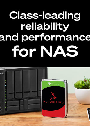 Seagate IronWolf Pro, 20 TB, Enterprise NAS Internal HDD –CMR 3.5 Inch, SATA 6 Gb/s, 7,200 RPM, 256 MB Cache for RAID Network Attached Storage (ST20000NT001) | 7200 RPM drive with CMR technology and SATA III for RAID, NAS and enterprise storage