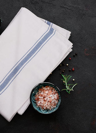 Utopia Towels Blue Dish Towels [12 Pack - 15 x 25 in] 100% Ring Spun Cotton | Highly Absorbent & Reusable Cleaning Bar, Tea, Kitchen and Dishcloths Set - 200 GSM