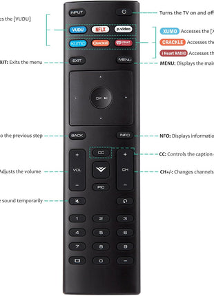 Universal for VIZIO Smart TV Remote Control Replacement XRT136