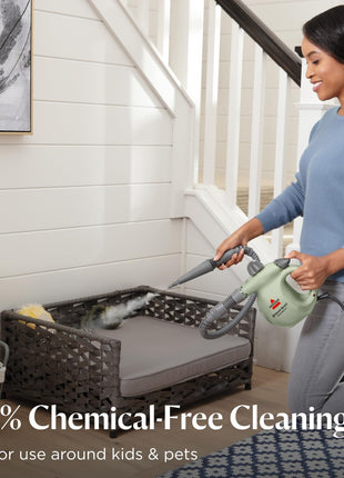 BISSELL Steam Shot??OmniReach handheld portable steam cleaner for tile, grout, windows, bathrooms, kitchens, fabric steaming tool