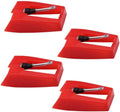 4 Pack Ruby Record Player Needle Turntable Stylus Replacement for ION Jenson Crosley Victrola Sylvania Turntable Phonograph LP Vinyl Player More Brand
