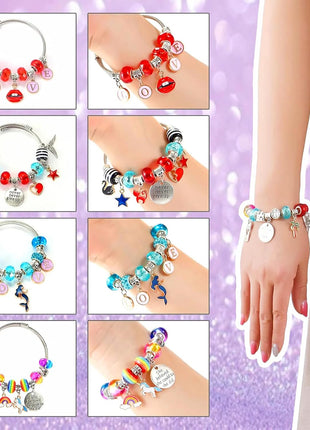 Charm Bracelet/Jewelry Making Kits for Kids Girls,Unicorn Birthday Gifts,Arts Crafts Toys for 5 6 7 8 9 12 Years Old Girls