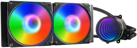 Pano-Mounts AIO-24ARGB 240 mm AIO CPU Cooler with Addressable RGB PWM CPU Fan - ARGB