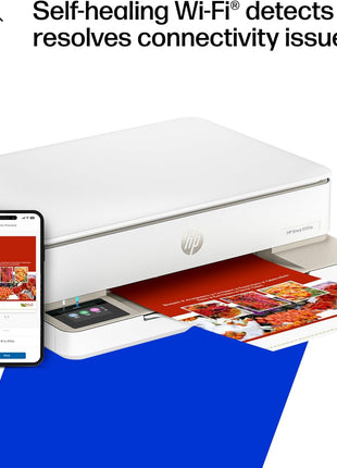 HP Envy 6155e Wireless All-in-One Color Inkjet Printer, Portobello, Print, scan, copy, Duplex printing Best-for-home, 3 month Instant Ink trial included, AI-enabled (714L5A)
