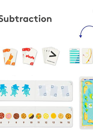 LOVEVERY, The Math Skill Set, Part 1 Hands-On Math, 9 Games and 3 Books, Pre-K to Kindergarten