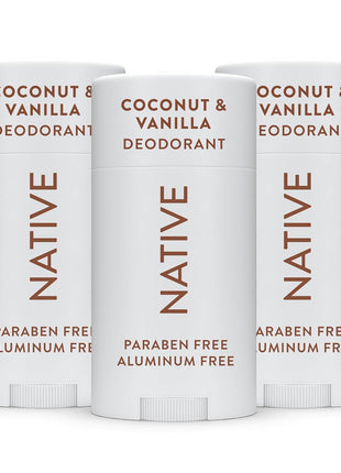 Native Deodorant Contains Naturally Derived Ingredients, 72 Hour Odor Control, Deodorant for Women and Men, Aluminum Free, Coconut & Vanilla 2.65oz