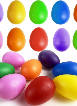18 PCS Easter Egg Shakers for Kids – Colorful Percussion Musical Maracas for Toddlers, Baby Sensory Toys, Easter Basket Fillers, Preschool Rhythm Instruments, Classroom Noise Makers