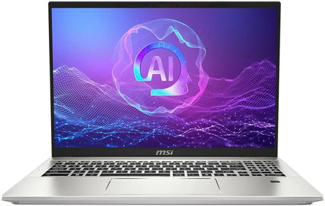 MSI Prestige A16 AI+ A3HMG-019US 16 inch 4K Ultra HD+ OLED Copilot+ PC Laptop, AMD Ryzen AI 9 365 2.0GHz, 32GB RAM, 1TB SSD, Windows 11 Pro, Urban Silver