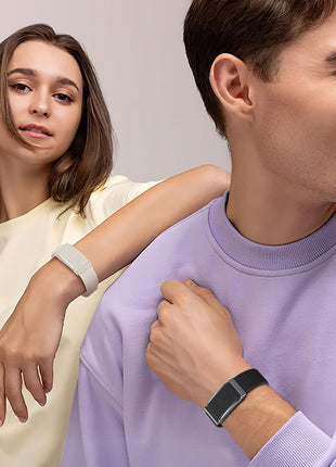 Smart Bracelet for Women and Men with 2 Bands, Screenless Fitness Tracker No Screen Lightweight for 100+ Sports IP68 Waterproof Wearable Activity Wristband Heart Rate Sleep Monitor