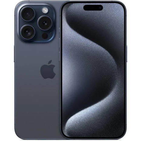 Apple iPhone 15 Pro, 128GB, Blue Titanium - Unlocked (Renewed)