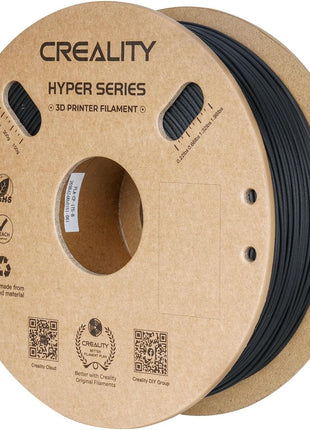 Creality 3D Printer Filament PLA Carbon Fiber Filament 1.75mm for K1C, Hyper PLA-CF for High Speed 50-300mm/s, 1kg(2.2lbs)/Spool, Dimensional Accuracy  0.03 mm (Black)