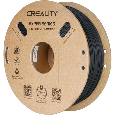 Creality 3D Printer Filament PLA Carbon Fiber Filament 1.75mm for K1C, Hyper PLA-CF for High Speed 50-300mm/s, 1kg(2.2lbs)/Spool, Dimensional Accuracy  0.03 mm (Black)