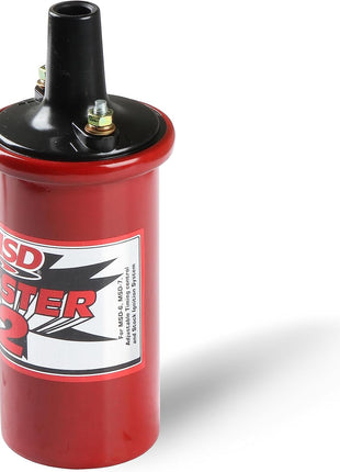 MSD 8203 Ignition Coil Blaster 2 Series (w/ballast resistor), Red, stock style ignition