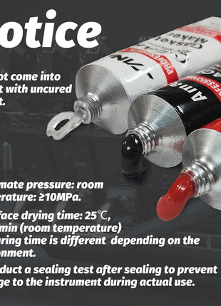 1DFAUL RTV Silicone Gasket Maker, High Temp Silicone Resist Oil, Black,170g | Anti-Freeze RTV Silicone Sealant for Engines, Gearboxes, Pumps, Superchargers