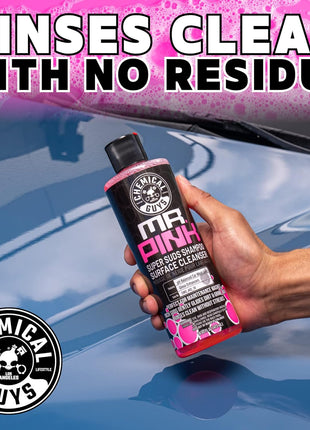 Chemical Guys Mr. Pink Car Wash Soap - 64 oz Super Suds Foaming Car Wash Soap for Cannon, Blaster, or Bucket Washing - pH Balanced, Safe on Wax, Sealant, Ceramic, and Clear Coat Finishes