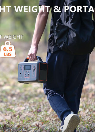 ALLWEI Portable Power Station 300W, 280Wh Solar Generator with 110V Pure Sine Wave AC Outlet, Backup Lithium Battery Generator for CPAP Outdoor RV Camping Emergency Home Use