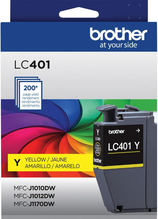 Brother Genuine LC401Y Standard-Yield Yellow Ink Cartridge