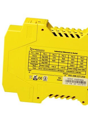 Brainboxes Device Server - 10Mb LAN, 100Mb LAN, RS-232, RS-422, RS-485 (ES-511)