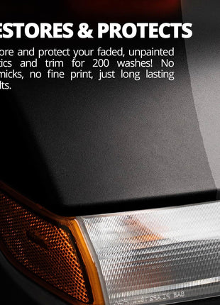 CERAKOTE? Ceramic Trim Coat Kit - Quick Plastic Trim Restorer - Ceramic Coating Guaranteed Restoration to Last Over 200 Washes ??A Ceramic Coating, Not a Dressing