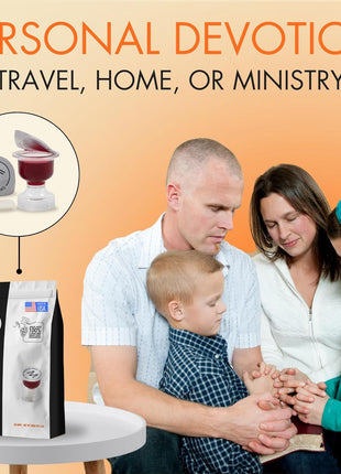The Miracle Meal Pre-Filled Premium Chalice Cup - Travel Pack - Bag of 50 with Wafer and 100% Concord Grape Juice