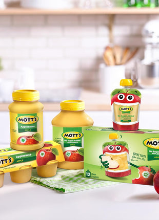 Mott's Applesauce, 4 Oz Cups, 18 Count, No Artificial Flavors, Good Source Of Vitamin C, Nutritious Option For The Whole Family