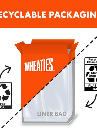 Wheaties Breakfast Cereal, Breakfast of Champions, 100% Whole Wheat Flakes, 15.6 oz