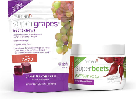 HumanN SuperGrapes Chews & SuperBeets Energy Plus