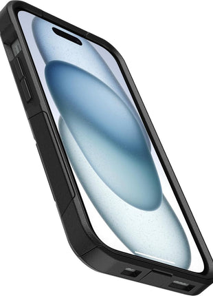 OtterBox iPhone 17e, 16e, 15, 14, & 13 Commuter Series Case - Black, Slim & Tough, Pocket-Friendly, with Port Protection - Thin & Protective iPhone Case, Dual-Layer, Impact Absorbing iPhone Case
