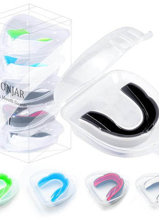 5 Pack Kids Youth Mouth Guard for Sports, Boys Girls Mouth Guard with Case, Child Teen Sports Mouthguard for Football Lacrosse Basketball Boxing Soccer Taekwondo MMA Karate