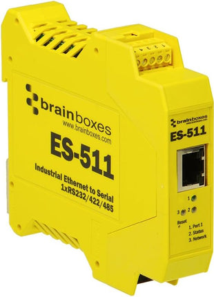 Brainboxes Device Server - 10Mb LAN, 100Mb LAN, RS-232, RS-422, RS-485 (ES-511)