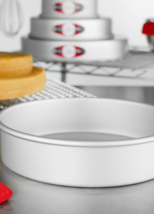 Fat Daddio's Anodized Aluminum Round Cake Pans, 2 Piece Set, 8 x 2 Inch
