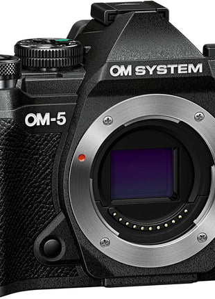 OM SYSTEM Olympus OM-5 Black Micro Four Thirds System Camera Outdoor Camera Weather Sealed Design 5-Axis Image Stabilization 50MP Handheld High Res Shot | Weather Sealed Design 5-Axis Image Stabilization 50MP Handheld