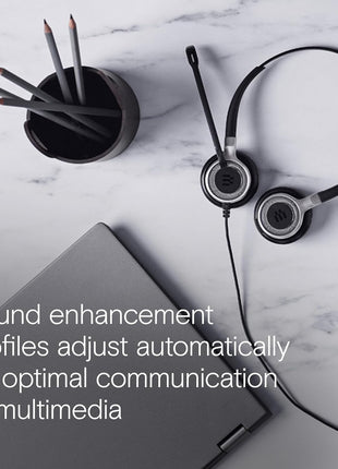 Sennheiser SC 665 USB (507257) - Double-Sided Business Headset | UC Optimized and Skype for Business Certified | For Mobile Phone, Tablet, Softphone, and PC (Black)
