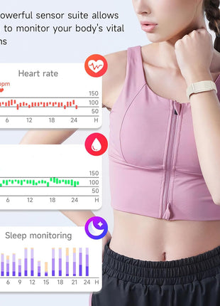 Smart Bracelet for Women and Men with 2 Bands, Screenless Fitness Tracker No Screen Lightweight for 100+ Sports IP68 Waterproof Wearable Activity Wristband Heart Rate Sleep Monitor