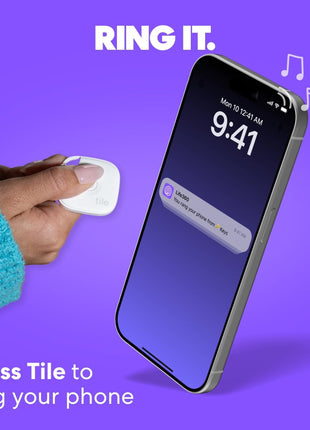 Life360 Tile - Bluetooth Tracker, Keys Finder and Item Locator for Keys, Bags and More. Phone Finder. Both iOS and Android Compatible. 1-Pack (Navy Blaze)